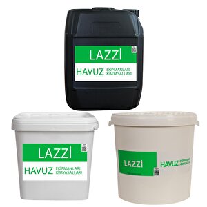 Lazzi Toz Klor 25 Kg - Yosun Önleyici 20 Kg - Toz Ph Düşürücü 25 Kg Paketi
