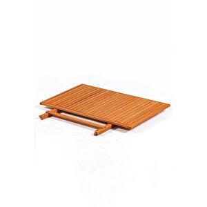 4+1 Minderli Balkon Bahçe Mutfak Bistro Set Katlanır Masa-Sandalye 120x70