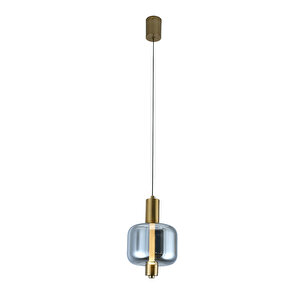 Mary 4 Watt Tekli Füme Camlı 4 Watt Modern Salon Led Sarkıt Avize