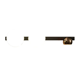 Dilay 3'lü Siyah Gold 20 Watt Modern, Yatak Başı, Salon Led Aplik