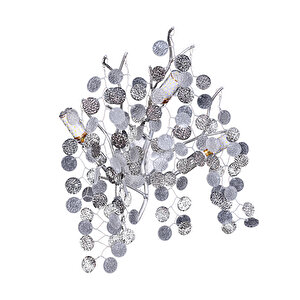 Masal Krom Kristal Taşlı Modern, Oturma Odası,duvar Lambası  Salon Aplik
