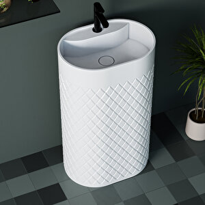 Bilbao Oval Canals Monoblok Lavabo