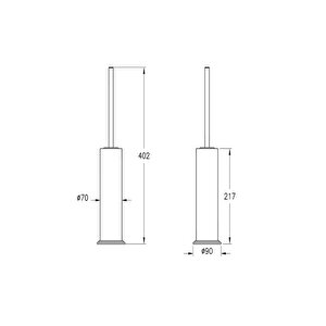 Vitra Origin Classic Tuvalet Fırçalığı Mat Siyah A4452136