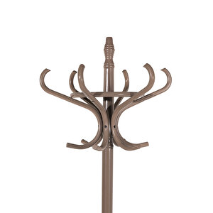 Handy Mate Dorya 12li Ahşap Askılık-Bej-Gri 51x185x51 Cm