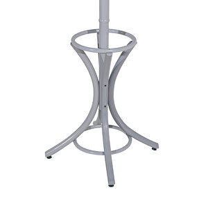 Handy Mate Dorya 12li Ahşap Askılık-Mat Gri 51x185x51 Cm