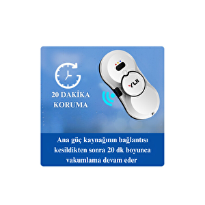 Cs16 Pro 2024 Kumandalı -Smart Uygulamalı Su Püskürtme 2800 Pa Akıllı Cam Silme Robotu