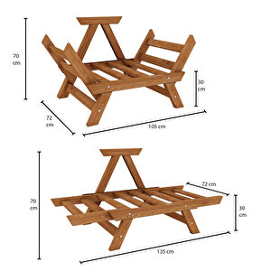 Otantik Ahşap Berjer Teak Bej Renk