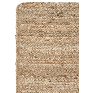 Vime 12 Natural Jüt Halı Yolluk El Dokuma Jüt Kilim Hasır Halı Dekor Halı Bohem El Halısı 170x240 cm