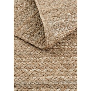 Cool Halı Vime 12 Natural Jüt Halı Yolluk El Dokuma Jüt Kilim Hasır Halı Dekor Halı Bohem El Halısı