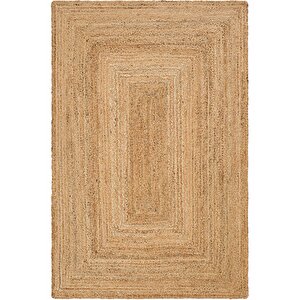 Vime 10 Natural Jüt Halı Yolluk El Dokuma Jüt Kilim Hasır Halı Dekor Halı Bohem El Halısı 170x240 cm