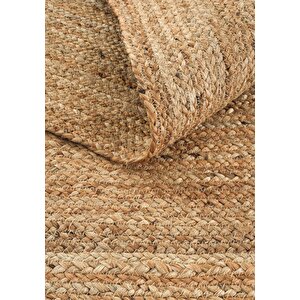 Cool Halı Vime 10 Natural Jüt Halı Yolluk El Dokuma Jüt Kilim Hasır Halı Dekor Halı Bohem El Halısı
