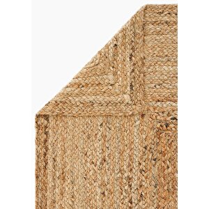 Cool Halı Vime 10 Natural Jüt Halı Yolluk El Dokuma Jüt Kilim Hasır Halı Dekor Halı Bohem El Halısı
