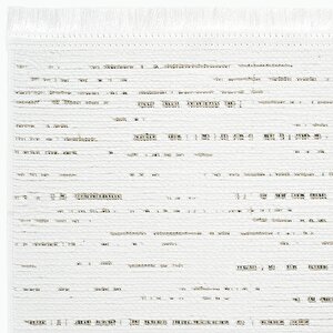 Cool Halı Berry 8201 Beyaz Halı Oturma Odası Halısı Kaymaz Taban Halı Kesme Halı Yolluk Halı Kilim