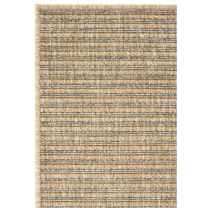 Cool Halı Madrid Natural Mavi Mutfak Halısı Jüt Hasır Dokulu Balkon Halısı Ofis Halısı Outdoor Halı