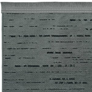 Cool Halı Berry 8203 Antrasit Halı Kaymaz Taban Halı Kesme Halı Yolluk İnce Halı Kilim