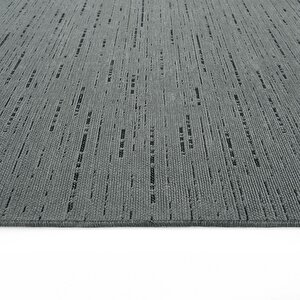 Cool Halı Berry 8203 Antrasit Halı Kaymaz Taban Halı Kesme Halı Yolluk İnce Halı Kilim