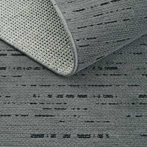 Cool Halı Berry 8203 Antrasit Halı Kaymaz Taban Halı Kesme Halı Yolluk İnce Halı Kilim