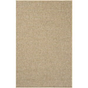 Madrid Natural Mavi Mutfak Halısı Jüt Hasır Dokulu Balkon Halısı Ofis Halısı Outdoor Halı 100x200 cm