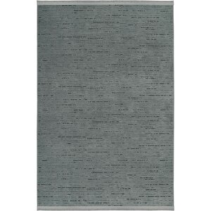 Berry 8203 Antrasit Halı Kaymaz Taban Halı Kesme Halı Yolluk İnce Halı Kilim 160x230 cm