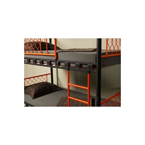90x190 Ve 90x200 Yatak Ölçülü Genç Çocuk Odası Metal Ranza
