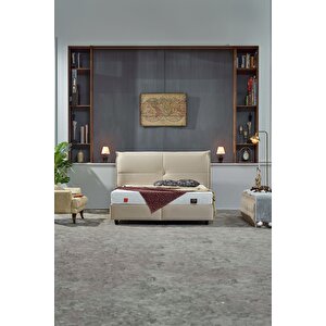 Sueno Çift Kişilik Baza Başlık Seti Bej 150x200 cm
