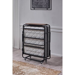 Katlanır Somya Metal Karyola Ve Yatak Seti 80x190 - 90x190