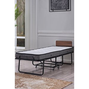 Katlanır Somya Metal Karyola Ve Yatak Seti 80x190 - 90x190