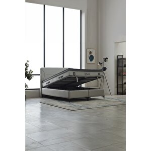 Elora Çift Kişilik Baza Başlık Seti Gri