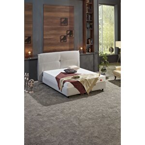 Sueno Çift Kişilik Baza Başlık Seti Krem 200x200 cm