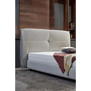 Sueno Çift Kişilik Baza Başlık Seti Krem 200x200 cm