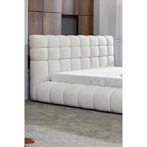 Alegria Çift Kişilik Baza Başlık Seti Krem 140x190 cm