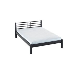 Allegro Çift Kişilik Ferforje Metal Karyola - Siyah 150x200 cm