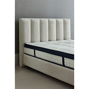 Astrid Çift Kişilik Baza Başlık Seti Krem 200x200 cm