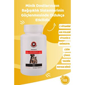 Immune C Kedi Ve Köpekler Için Bağışıklık Sistemini Destekleyici Tablet 75 Tablet