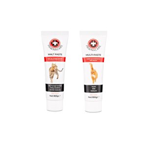 Kedi Bağışık Sistemi Güçlendirici Multi Paste & Malte Paste 2'li Set