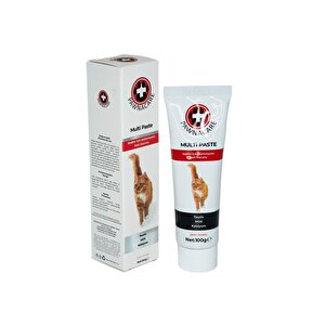 Multi Paste Kedi Multivitamini Malt Macunu Taurin Mos Kalsiyum Yepyeni Güçlü Formül 100g