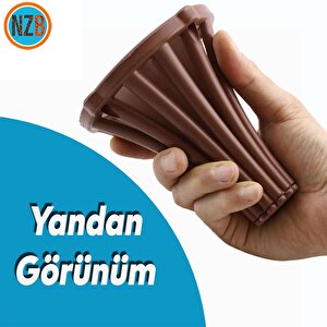 Mobilya Kanepe Koltuk Konsol Tv Ünitesi Baza Ayağı Orta Sehpası Ayak Ayakları 12 Cm Kahve