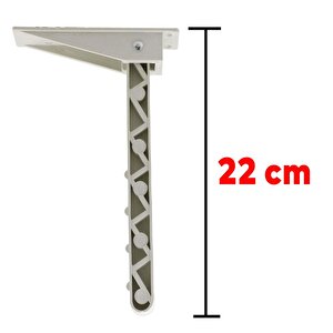 Plastik Sofra Ayağı Katlanır Yer Sofrası Sini Altı Katlanabilir 22 Cm Kırık Beyaz