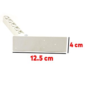 Plastik Sofra Ayağı Katlanır Yer Sofrası Sini Altı Katlanabilir 22 Cm Kırık Beyaz
