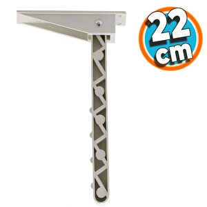 Plastik Sofra Ayağı Katlanır Yer Sofrası Sini Altı Katlanabilir 22 Cm Kırık Beyaz