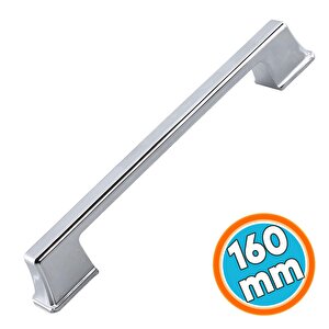 Metal Krom Mobilya Çekmece Mutfak Dolabı Dolap Kapak Kulpları Kulbu Kulpu Kulp 160 Mm