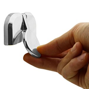 Mobilya Çekmece Dolap Kapak Kulpu Kulbu 32 Mm Plastik Krom Kulp