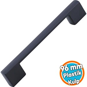 Mobilya Kulp Siyah Çekmece Mutfak Dolap Dolabı Kulpu Kulbu Kulpları (sert Plasti̇k) 96 Mm