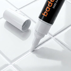 Derz Kalemi Hızlı Kuruyan Yedek Uç Su Bazlı Kokusuz Derz Dolgu Fayans Yenileme Boyası 4 Adet Beyaz