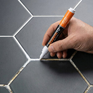 Derz Kalemi Hızlı Kuruyan Yedek Uç Su Bazlı Kokusuz Derz Dolgu Fayans Yenileme Boyası 4 Adet Beyaz