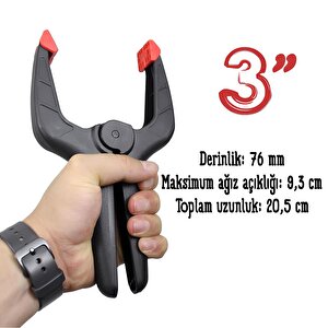 Yaylı Kıskaç Mandal El Tip İşkence Klips Hobi 76 Mm 3 Inç