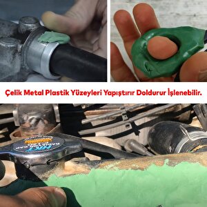 Metal Plastik Seramik Çelik 404 Yapıştırıcı Doldurur İşlenir Boyanabilir Güçlü Hamur Yapıştırıcı