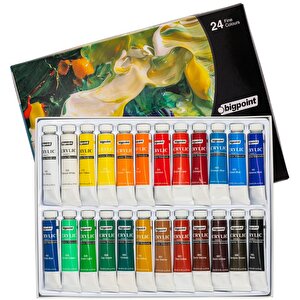 Bigpoint | Artist's Tüp Akrilik Boya Seti, 12 Ml Hazneli Akışkan Akrilik Boya, 24 Renkli Set