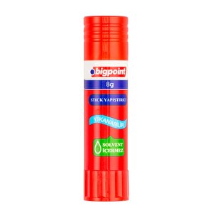 Bigpoint | Stick Yapıştırıcı Kurumaya Dayanıklı - İz Bırakmaz, Su Bazlı, Solvent İçermez, 8 G