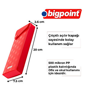 | Kutu Kalemlik, Çıtçıtlı Kapak Ile Kolay Kullanılabilir, Geniş Ebatlı Kalemlik, Sarı
